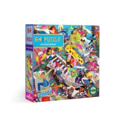 Eeboo Skateboarders 64 Piece Puzzle(Skateboarders 64 Piece Puzzle)