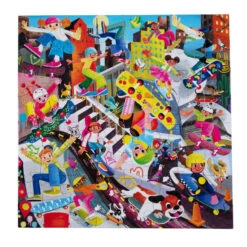 Eeboo Skateboarders 64 Piece Puzzle(Skateboarders 64 Piece Puzzle) -Curious Bear Toys Store PZSKB 3 600x 8b8d51f8 290a 4a4e 824c b274a9f5b8d7