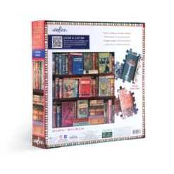 Vintage Library 1000 Piece Puzzle | EeBoo(Vintage Library 1000 Piece Puzzle Eeboo) -Curious Bear Toys Store PZTVTL 689196521379 2