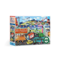 Vehicles 20 Piece Puzzle | EeBoo(Vehicles 20 Piece Puzzle)