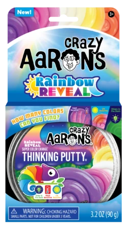 Rainbow Reveal - Full Size 4" Thinking Putty Tin | Crazy Aarons(Rainbow Reveal Full Size 4 Thinking Putty Tin Crazy Aarons)