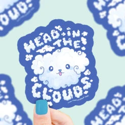 Head In The Clouds Daydreaming Vinyl Sticker | Turtle's Soup(Head In The Clouds Daydreaming Vinyl Sticker Turtles Soup)