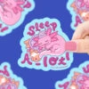 Sleep A-lotl Vinyl Sticker | Turtle's Soup(Axolotl Sleep A Lot Vinyl Sticker Turtles Soup)
