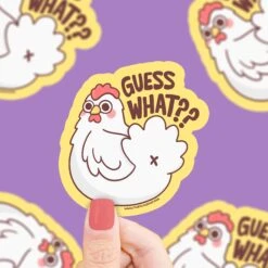 Guess What Chicken Butt Vinyl Sticker | Turtle's Soup(Guess What Chicken Butt Vinyl Sticker Turtles Soup)
