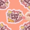 Friend To Dogs Vinyl Sticker | Turtle's Soup(Friend To Dogs Vinyl Sticker Turtles Soup)