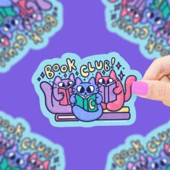 Kitty Book Club Vinyl Sticker | Turtle's Soup(Kitty Book Club Vinyl Sticker Turtles Soup)