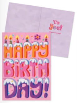 MindWare Happy Birthday Cake Letters Card(Happy Birthday Cake Letters Card)