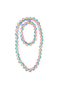 Heart Of Many Colours Necklace & Bracelet Set | Great Pretenders(Heart Of Many Colours Necklace Bracelet Set Great Pretenders)