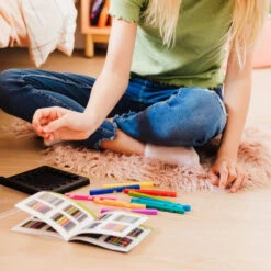 IQ Stixx Stacking Travel Game With 120 Challenges | Smart Games(Iq Stixx Smart Games 1) -Curious Bear Toys Store SmartGames SG 304 IQ Stixx lifestyle shot 298bcb