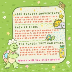 Here For The Tea Frog Gossip Laptop Vinyl Sticker | Turtle's Soup(Here For The Tea Frog Gossip Laptop Vinyl Sticker Turtles Soup) -Curious Bear Toys Store Sticker Info Chart for Turtle s Soup TurtlesSoup Vinyl Stickers Info Premium Vinyl Stickers for Water Bottles Laptops Cars Journals 1 720x 2ba2b682 f34c 435a 8132 04ad035d8af3