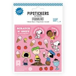 Peanuts Ice Cream Scratch 'n Sniff (2ct) Stickers | Pipsticks(Peanuts Ice Cream Scratch N Sniff Pipsticks)