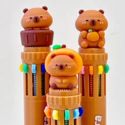 Capybara 10 Color Retractable Ball Pen(Capybara Retractable Ball Pen) -Curious Bear Toys Store ae3481698c8bfba779e90695320a238c22095f70dddda6b8cdb7f88b142da949