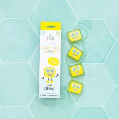 Alex Light Up Cubes - NEXT GEN | Glo Pals(Yellow Glo Pals 4 Pack Alex Next Gen)