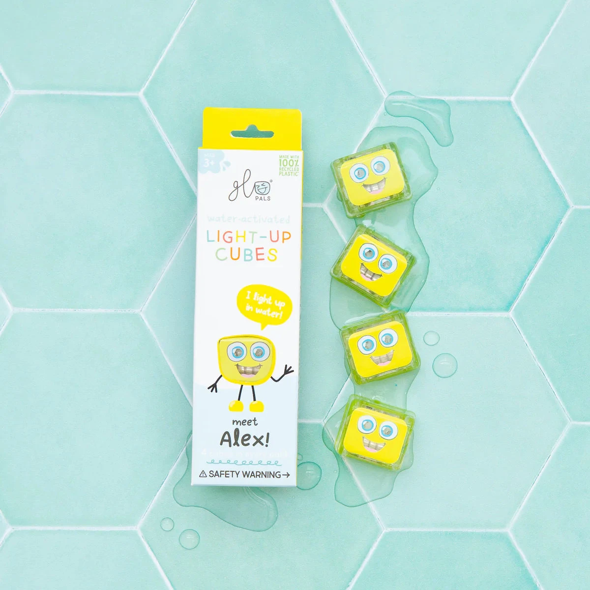 Alex Light Up Cubes - NEXT GEN | Glo Pals(Yellow Glo Pals 4 Pack Alex Next Gen) 1 Alex Light Up Cubes - NEXT GEN | Glo Pals(Yellow Glo Pals 4 Pack Alex Next Gen)