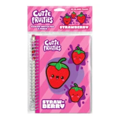 Cutie Fruities Sketch Pad W/Smencil - Strawberry | ScentCo(Cutie Fruities Sketch Pad W Smencil Strawberry Scentco)