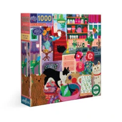 Pets In The Kitchen 1000 Sq Puzzle | EeBoo(Pets In The Kitchen 1000 Sq Puzzle Eeboo)