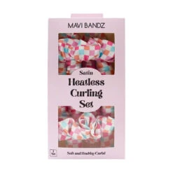 Check Satin Curling Set | Mavi Bandz(Check Satin Curling Set Mavi Bandz)
