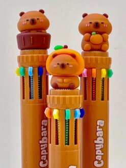 Capybara 10 Color Retractable Ball Pen(Capybara Retractable Ball Pen) -Curious Bear Toys Store de9541e7b9a439efa2df373e495c2427919896e6c72087e7fbc37d5997f6be2d