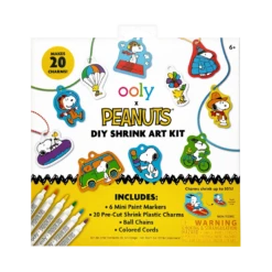 OOLY X Peanuts: D.I.Y. Shrink Art Kit & 6 Mini Paint Markers | OOLY(Ooly X Peanuts D I Y Shrink Art Kit 6 Mini Paint Markers Ooly)