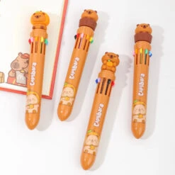 Capybara 10 Color Retractable Ball Pen(Capybara Retractable Ball Pen) -Curious Bear Toys Store e6edce80bdc945253fcc50687f4c3fcd96b05dc5cbfdd1e115b592a18513937e