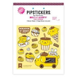 Pompompurin Café Cruiser Scratch 'n Sniff (2ct) Stickers | Pipsticks(Pompompurin Cafe Cruiser Scratch N Sniff 2ct Stickers Pipsticks)