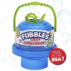 Fubbles® No-Spill Big Bubble Bucket(Fubbles No Spill Big Bubble Bucket) -Curious Bear Toys Store fubbles bubbles fubbles no spill big bubble bucket assorted styles 40229321834738