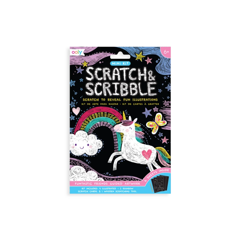 Funtastic Friends Scratch And Scribble Mini Scratch Art Kit | OOLY(Funtastic Friends Scratch And Scribble Mini Scratch Art Kit) 1 Funtastic Friends Scratch And Scribble Mini Scratch Art Kit | OOLY(Funtastic Friends Scratch And Scribble Mini Scratch Art Kit)