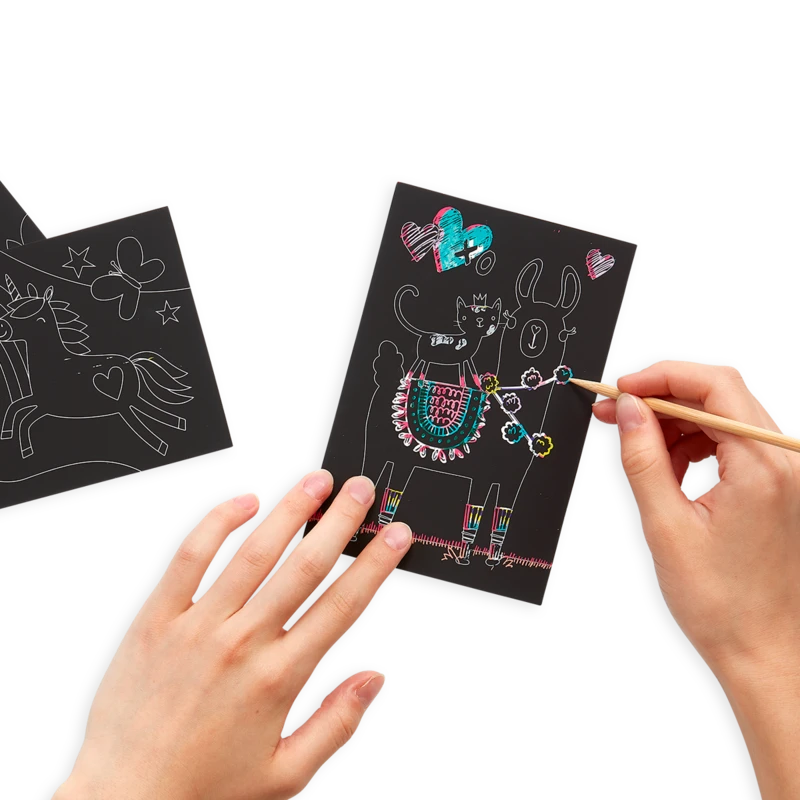 Funtastic Friends Scratch And Scribble Mini Scratch Art Kit | OOLY(Funtastic Friends Scratch And Scribble Mini Scratch Art Kit) 3 Funtastic Friends Scratch And Scribble Mini Scratch Art Kit | OOLY(Funtastic Friends Scratch And Scribble Mini Scratch Art Kit) - Image 3
