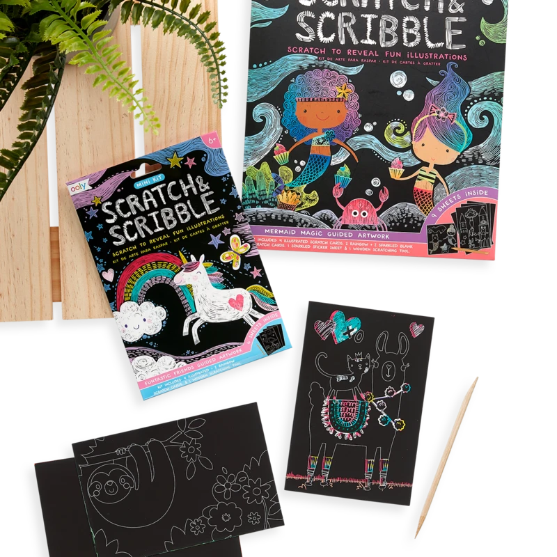 Funtastic Friends Scratch And Scribble Mini Scratch Art Kit | OOLY(Funtastic Friends Scratch And Scribble Mini Scratch Art Kit) 5 Funtastic Friends Scratch And Scribble Mini Scratch Art Kit | OOLY(Funtastic Friends Scratch And Scribble Mini Scratch Art Kit) - Image 5