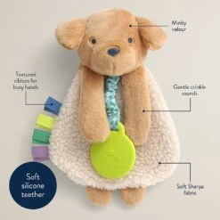 Itzy Friends Lovey™ Plush - Puppy | Itzy Ritzy(New Puppy Itzy Friends Lovey Plush) -Curious Bear Toys Store itzy ritzy baby plush itzy friends lovey plush puppy 41013848604868