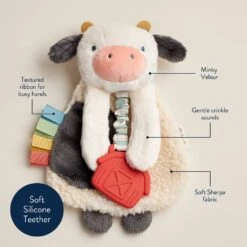 Cow Itzy Lovey™ Plush | Itzy Ritzy(Cow Itzy Lovey™ Plush Itzy Ritzy) -Curious Bear Toys Store itzy ritzy new cow itzy friends lovey plush 36029789274308