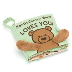 JELLYCAT Bartholomew Bear Loves You Book(Bartholomew Bear Loves You Book) -Curious Bear Toys Store jellycat baby book bartholomew bear loves you book 38528258998468