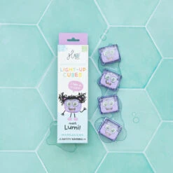 Lumi Light Up Cubes - NEXT GEN | Glo Pals(Purple Glo Pals 4 Pack Lumi Next Gen)