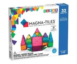 Clear Colors 32-Piece Set | Magna-Tiles®(Magna Tiles® Clear Colors 32 Piece Set)