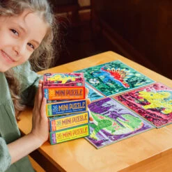 Dinosaur Single-Pack Mini Puzzle | EeBoo(Dinosaur Single Pack Mini Puzzle) -Curious Bear Toys Store mini puzzle