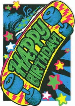 MindWare Skateboard Neon Card(Skateboard Neon Card)