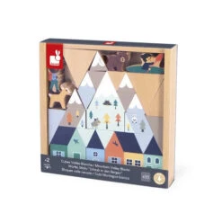 Mountain Valley Wooden Blocks Set - 35 Pc - Cross Roads | Janod(Mountain Valley 35 Wooden Blocks Set Cross Roads Janod) -Curious Bear Toys Store mountain valley 35 wooden blocks set cross roads 5