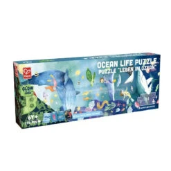 Ocean Life 200 Pc Puzzle - Glow In The Dark | Hape(Ocean Life Puzzle Glow In The Dark Hape)