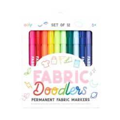 Fabric Doodlers Markers - Set Of 12 | OOLY(Fabric Doodlers Markers Set Of 12 Ooly)