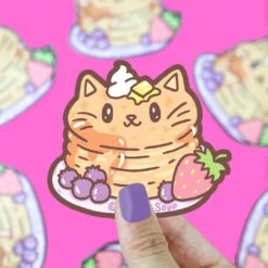 Pancake Kitty Vinyl Sticker | Turtle's Soup(Pancake Kitty Vinyl Sticker)