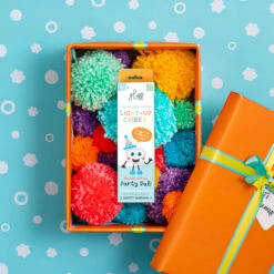 Party Pal Light Up Cubes - NEXT GEN | Glo Pals(Multicolored Glo Pal 4 Pack Party Pal Next Gen) -Curious Bear Toys Store party.pals12