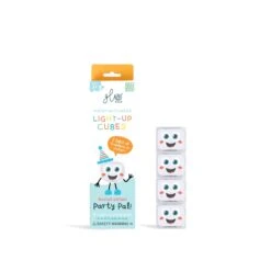 Party Pal Light Up Cubes - NEXT GEN | Glo Pals(Multicolored Glo Pal 4 Pack Party Pal Next Gen) -Curious Bear Toys Store party.pals1