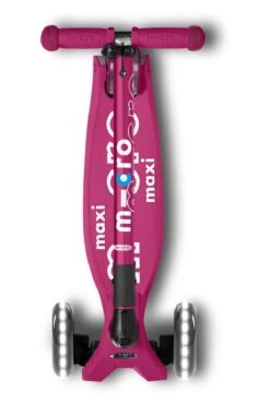 Micro Maxi Foldable LED Scooter: Berry Red - LOCAL PICK UP ONLY(Micro Maxi Foldable Led Scooter Pink Local Pick Up Only) -Curious Bear Toys Store pink.maxi .foldable.scooter.micro2