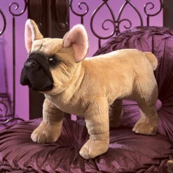 French Bulldog Hand Puppet | Folkmanis(French Bulldog Hand Puppet Folkmanis) -Curious Bear Toys Store prd1 mn 000428