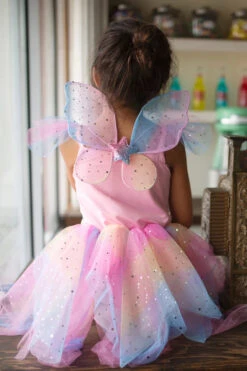 Great Pretenders Rainbow Fairy Dress & Wings(Rainbow Fairy Dress Wings) -Curious Bear Toys Store rainbow fairy6