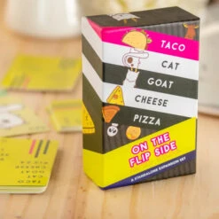 Taco Cat Goat Cheese Pizza - On The Flip Side | Dolphin Hat Games(Taco Cat Goat Cheese Pizza On The Flip Side)