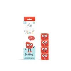 Sammy Light Up Cubes - NEXT GEN | Glo Pals(Red Glo Pals 4 Pack Sammy Next Gen) -Curious Bear Toys Store sammy.glopals