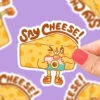 Say Cheese Vinyl Sticker(Say Cheese Vinyl Sticker)