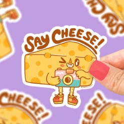 Say Cheese Vinyl Sticker(Say Cheese Vinyl Sticker)