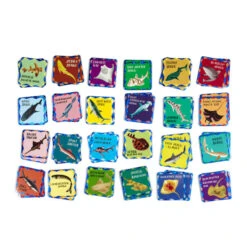 Eeboo Sharks & Friends Shiny Memory Matching Game(Sharks Friends Shiny Memory Matching Game) -Curious Bear Toys Store sharks and friends4